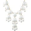 Bubble Necklace White Necklace Statement Necklace (Fn0508-Pure White)