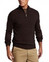 Geoffrey Beene Men's Cotton Fancy 1/4 Zip Sweater