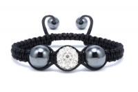 Authentic Diamond Color Crystals Shamballa Adjustable Bracelet, Now At Our Lowest Price Ever but Only for a Limited Time!