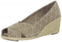 Lauren Ralph Lauren Women's Cecilia Open-Toe Espadrille,Tan/Dark Brown,9 M US