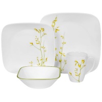 Corelle Kobe Square 16-Piece Dinnerware Set, Service of 4