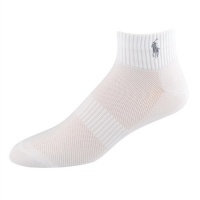 Polo Ralph Lauren Men's 3-Pack White Cool Dry Socks Size 10-13