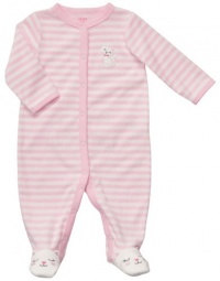 Carter's Kitty Pretty Terry Coverall (Sizes NB - 9M) - pink, 6 months