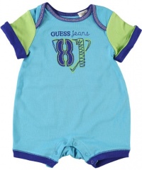 Guess 81 Romper (Sizes 0M - 9M) - turquoise, 3 - 6 months