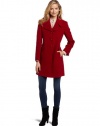 Larry Levine Women's Classic Back Belt Coat