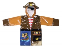 Kidorable Pirate Raincoat, Brown, 2T