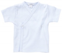 Kissy Kissy Cross Short Sleeve Tee Simple Stripes - Blue-6-9 M