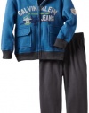 Calvin Klein Boys 2-7 Fleece Jog Set, Assorted, 4T