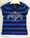 Ralph Lauren Toddler Girl Navy Blue Iris Shirt, Size 2 2T