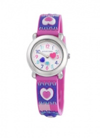 Jacques Farel Kids' HBBC8734 Hearts Watch with Photo Frame Gift Set