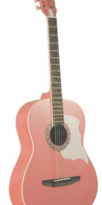 Johnson JG-100-PK Student Acoustic Guitar, Pink