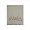 Avanti Premier Golden Leaves Bath Towel, White