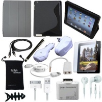 DigitalsOnDemand ® 15-Item Accessory Bundle for Apple iPad 3 Wi-Fi 4G 16GB, 32GB, 64GB Tablet (3rd Generation Older Model - Not Compatible with New iPad 4 with Retina Display)