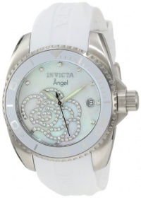 Invicta Women's 0486 Angel Collection Cubic Zirconia Accented Polyurethane Watch