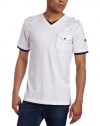 Southpole Men's Layered Feel Utility Fashion V-Neck Tee With Epaulettes