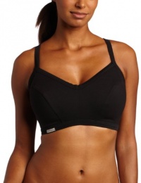 Le Mystere Womens Energie Freestyle Sport Bra, Black, 36E