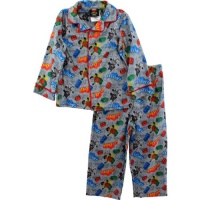 LEGO Batman & Robin Ka-Pow Grey Flannel Coat Pajamas 4-6