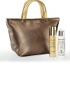 A set containing full-size Supremya and All Day All Year in a chic beauty tote. 