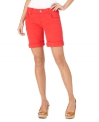 These breezy Bermuda shorts by Kut from the Kloth usher in spring with a cheerful, vibrant color.