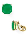 Boldly colored gemstones look extra sweet done in simple stud earrings - this pair is perfect for a petite pop. From kate spade new york.