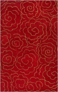 Safavieh Soho Handmade New Zealand Wool Rug, Red, 5' x 8'