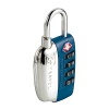 Secure your luggage with this TSA-approved word combination padlock.