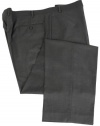 Ralph Lauren Mens Flat Front Solid Charcoal Gray Dress Pants