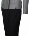 Evan Picone Women's Coral Bay Chic Suit 2P Black/Silver