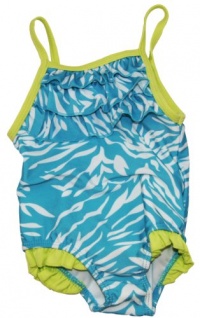 Carters Infant Girls 1 Piece Swimsuit, Teal, 12 Months