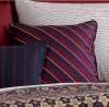 Lauren by Ralph Lauren Bedding, Poet's Society Navy Stripe Necktie Throw Pillow, 16 Square