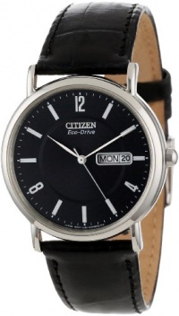 Citizen Men's BM8240-03E Eco-Drive Black Leather Watch