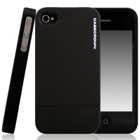 CaseCrown Lux Glider Case for Apple iPhone 4 and 4S (AT&T, Sprint, & Verizon compatible) - Black Obsidian