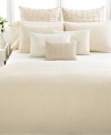 These Vera Wang pillowcases boast 400-thread count cotton percale fabric and sophisticated banded accents.