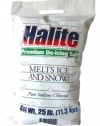 Halite RS25 Premium Ice Melting Rock Salt - 25 Pound Bag