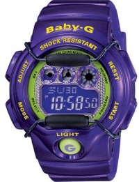 Casio #BG1005M-6 Women's Glossy Glitter Dial Purple Chronograph Alarm Baby G Watch