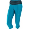 NIKE LOW RISE WOMENS RUNNING CAPRI Style# 409483 WOMENS Color: BRIGHT BLUE/BLACK/MATTE SILVER