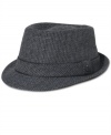 Complete and flatter your wardrobe with this stylin' houndstooth fedora hat by Sean John.