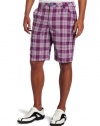 Puma Golf Men's Plaid Tech Bermuda