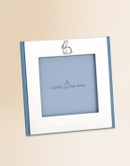 An adorable little frame in polished sterling silver. Fits 4 X 4 photo Made in Spain