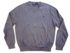 Polo Ralph Lauren Pima Cotton V Neck Sweater, Gents Heather Grey, Size X-large