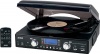 Jensen JTA-460 3-Speed Stereo Turntable with MP3 Encoding System and AM/FM Stereo Radio (Black)