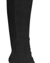 Capelli New York Solid Microfiber Fleece With Spandex Tall Rain Boot Liner Jet Black Large