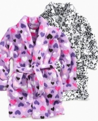 Up her cozy game with this snuggly robe from Calvin Klein, a sweet around-the-home style.