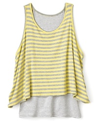 When nothing else works, she can grab this casual top for its soft, understated palette and easy-going stripe design.