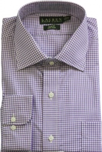 Lauren By Ralph Lauren Slim-Fit Non Iron Gingham Dress Shirt