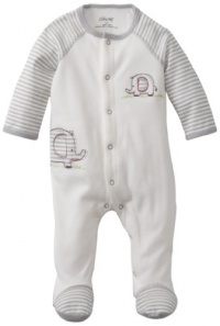 Little Me Baby-Boys Elephant Footie, White, 3 Months