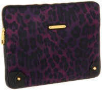 Juicy Couture Tech YTRUT116 Laptop Case,Magenta Leopard Print,One Size