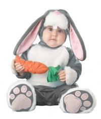 Lil Characters Infant Bunny Costume, Dark Grey/White/Pink, 12-18 Months