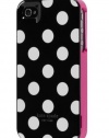 Contour Design Kate Spade White Polka Dot Black Iphone 4 Case + FAST SHIPPING