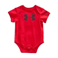 Boys’ Newborn UA Big Logo Bodysuit Tops by Under Armour 3/6 Month Combo Infant Red